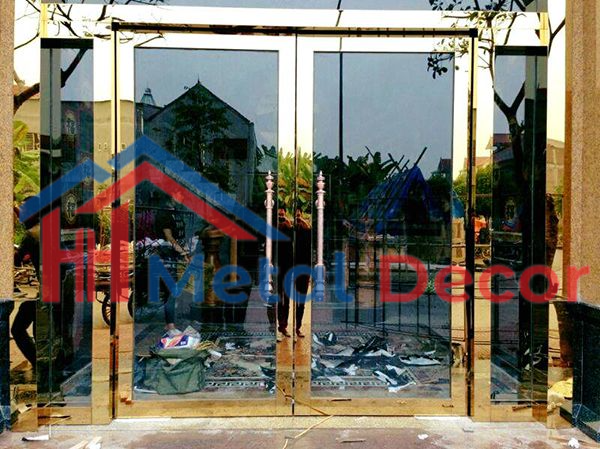 cửa inox metal decor hòa huy